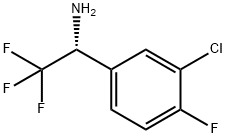 (1R)-1-(3-CHLORO-4-FLUOROPHENYL)-2,2,2-TRIFLUOROETHYLAMINE Struktur