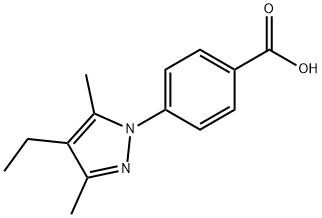 4-(4-ETHYL-3,5-DIMETHYL-PYRAZOL-1-YL)-BENZOIC ACID price.