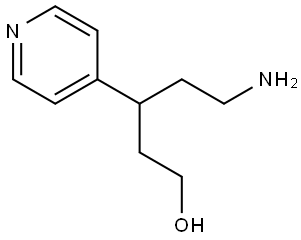 5-AMINO-3-PYRIDIN-4-YL-PENTAN-1-OL Struktur