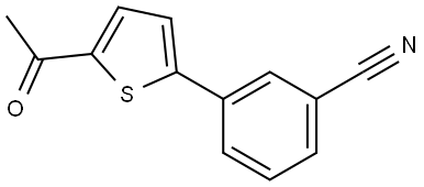 3-(5-ACETYL-2-THIENYL)BENZONITRILE Struktur