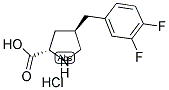 (R)-GAMMA-(3,4-DIFLUORO-BENZYL)-L-PROLINE-HCL Struktur