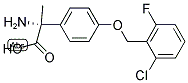 (2R)-2-AMINO-2-(4-[(6-CHLORO-2-FLUOROPHENYL)METHOXY]PHENYL)PROPANOIC ACID Struktur
