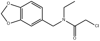 N-(1,3-BENZODIOXOL-5-YLMETHYL)-2-CHLORO-N-ETHYLACETAMIDE Struktur