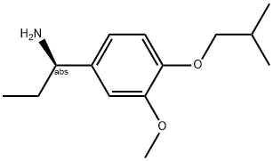 (1R)-1-[3-METHOXY-4-(2-METHYLPROPOXY)PHENYL]PROPYLAMINE Struktur