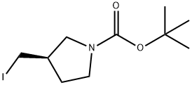 3(R)-IODOMETHYL-PYRROLIDINE-1-CARBOXYLIC ACID TERT-BUTYL ESTER Structure