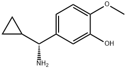 5-((1R)AMINOCYCLOPROPYLMETHYL)-2-METHOXYPHENOL Structure