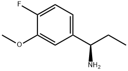 (1R)-1-(4-FLUORO-3-METHOXYPHENYL)PROPYLAMINE Struktur