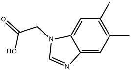 (5,6-DIMETHYL-1H-BENZIMIDAZOL-1-YL)ACETIC ACID Struktur