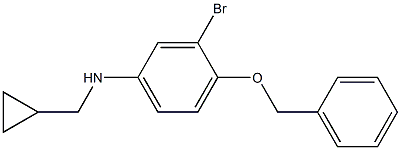 (1R)[3-BROMO-4-(PHENYLMETHOXY)PHENYL]CYCLOPROPYLMETHYLAMINE Struktur