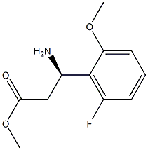 METHYL (3R)-3-AMINO-3-(6-FLUORO-2-METHOXYPHENYL)PROPANOATE Struktur