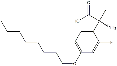 (2R)-2-AMINO-2-(2-FLUORO-4-OCTYLOXYPHENYL)PROPANOIC ACID Struktur