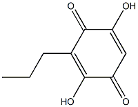 2,5-DIHYDROXY-3-PROPYL-[1,4]BENZOQUINONE, , 結構式
