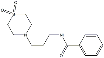 4-(N-BENZOYL)-3-AMINOPROPYLTHIOMORPHOLINE-1,1-DIOXIDE Struktur