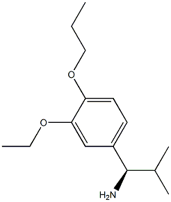 (1R)-1-(3-ETHOXY-4-PROPOXYPHENYL)-2-METHYLPROPYLAMINE Struktur