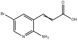 3-(2-AMINO-5-BROMO-PYRIDIN-3-YL)-ACRYLIC ACID Struktur