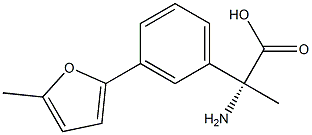(2R)-2-AMINO-2-[3-(5-METHYL(2-FURYL))PHENYL]PROPANOIC ACID Struktur