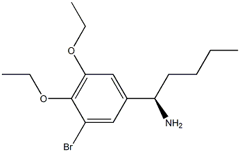 (1R)-1-(3-BROMO-4,5-DIETHOXYPHENYL)PENTYLAMINE Struktur