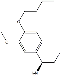(1R)-1-(4-BUTOXY-3-METHOXYPHENYL)PROPYLAMINE Struktur