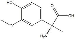 (2R)-2-AMINO-2-(4-HYDROXY-3-METHOXYPHENYL)PROPANOIC ACID Struktur