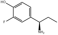 4-((1R)-1-AMINOPROPYL)-2-FLUOROPHENOL Struktur