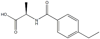 (2R)-2-[(4-ETHYLBENZOYL)AMINO]PROPANOIC ACID Struktur