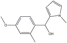 4-METHOXY-2-METHYLPHENYL-(1-METHYL-2-PYRROLYL)METHANOL Structure