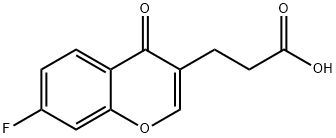 6-FLUOROCHROMONE-3-PROPIONIC ACID Struktur
