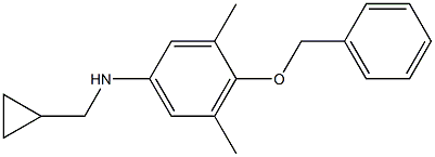 (1R)[3,5-DIMETHYL-4-(PHENYLMETHOXY)PHENYL]CYCLOPROPYLMETHYLAMINE Struktur