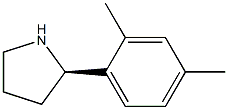 (2R)-2-(2,4-DIMETHYLPHENYL)PYRROLIDINE Struktur