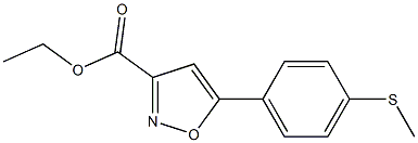 ETHYL 5-(4-(METHYLTHIO)PHENYL)ISOXAZOLE-3-CARBOXYLATE Struktur