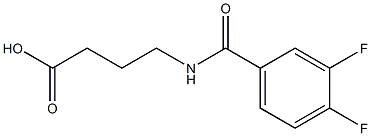 4-[(3,4-DIFLUOROBENZOYL)AMINO]BUTANOIC ACID Struktur