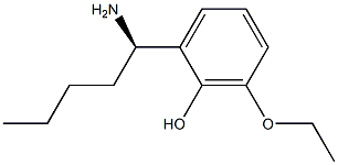 2-((1R)-1-AMINOPENTYL)-6-ETHOXYPHENOL Struktur