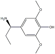 4-((1R)-1-AMINOPROPYL)-2,6-DIMETHOXYPHENOL Struktur