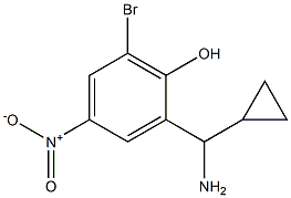 2-((1R)AMINOCYCLOPROPYLMETHYL)-6-BROMO-4-NITROPHENOL Struktur