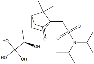 (R)-CAMPHORSULFONIC ACID DIISOPROPYLAMIDE LACTATE ACETAL Struktur