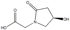 (R)-(4-HYDROXY-2-OXOPYRROLIDIN-1-YL)-ACETIC ACID Struktur