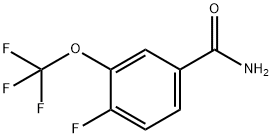 4-FLUORO-3-(TRIFLUOROMETHOXY)BENZAMIDE Structure