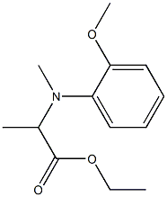 2-[(2-METHOXY-PHENYL)-METHYL-AMINO]-PROPIONIC ACID ETHYL ESTER Struktur