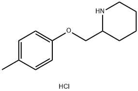 2-[(4-METHYLPHENOXY)METHYL]PIPERIDINE HYDROCHLORIDE Struktur