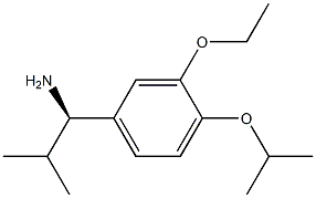 (1R)-1-[3-ETHOXY-4-(METHYLETHOXY)PHENYL]-2-METHYLPROPYLAMINE Struktur
