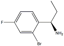 (1R)-1-(2-BROMO-4-FLUOROPHENYL)PROPYLAMINE Struktur