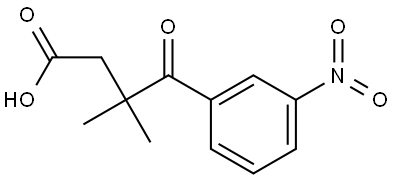 3,3-DIMETHYL-4-(3-NITRO-PHENYL)-4-OXO-BUTYRIC ACID Struktur
