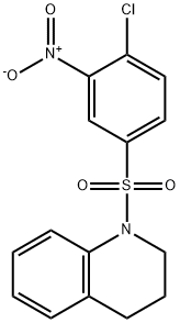 1-(4-CHLORO-3-NITROBENZENESULFONYL)-1,2,3,4-TETRAHYDROQUINOLINE Structure