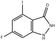 6-FLUORO-3-HYDROXY-4-IODOINDAZOLE Struktur
