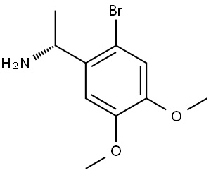 (1R)-1-(2-BROMO-4,5-DIMETHOXYPHENYL)ETHYLAMINE Struktur
