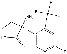 (2R)-2-AMINO-2-[4-FLUORO-2-(TRIFLUOROMETHYL)PHENYL]BUTANOIC ACID Struktur