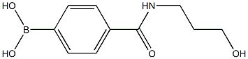 4-(3-HYDROXYPROPYLCARBAMOYL)BENZENEBORONIC ACID Struktur
