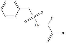 (2R)-2-[(BENZYLSULFONYL)AMINO]PROPANOIC ACID Struktur