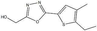 [5-(5-ETHYL-4-METHYLTHIEN-2-YL)-1,3,4-OXADIAZOL-2-YL]METHANOL Struktur