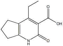 4-ETHYL-2-OXO-2,5,6,7-TETRAHYDRO-1H-CYCLOPENTA[B]PYRIDINE-3-CARBOXYLIC ACID Struktur